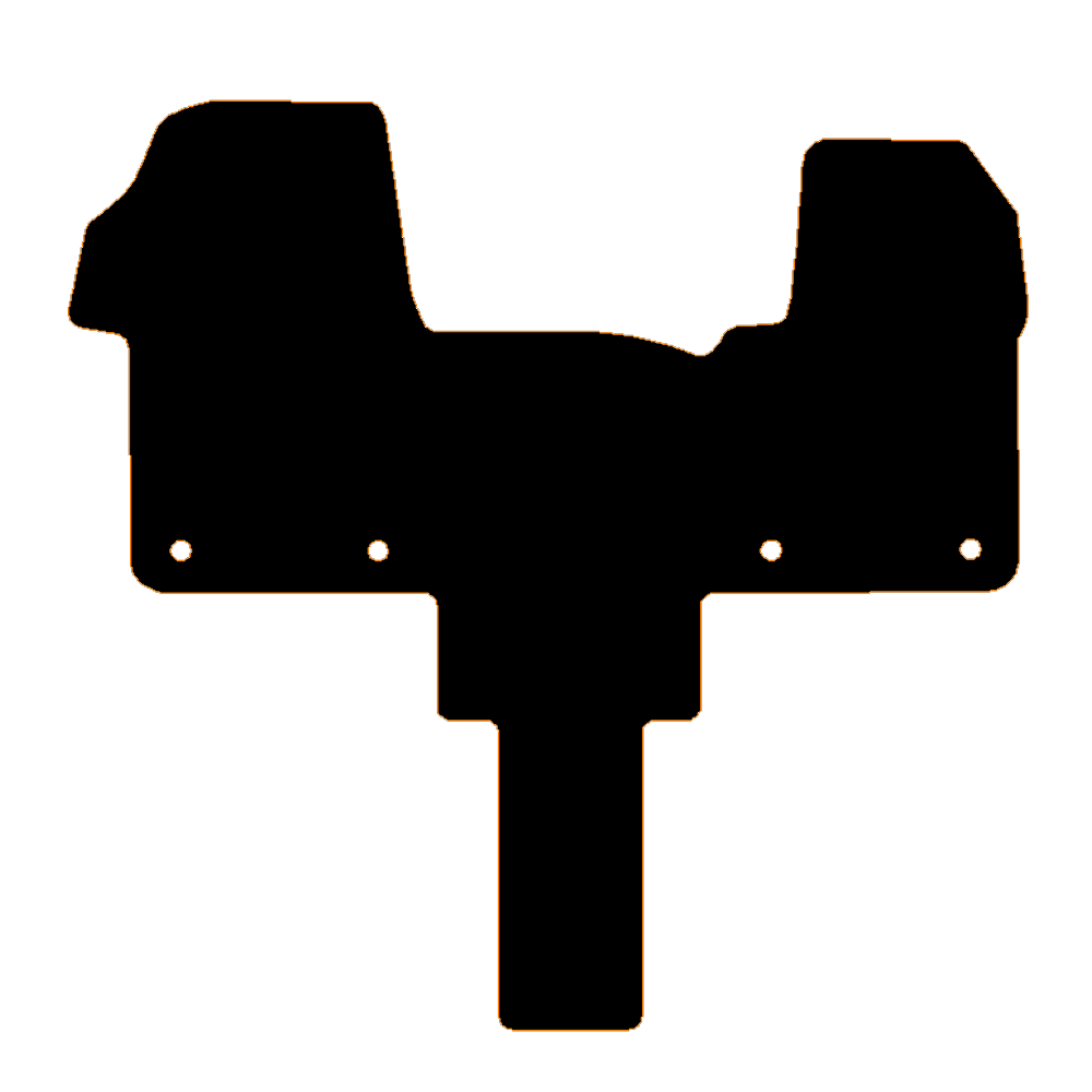 Volkswagen T7 2022 to Current Multivan Walkthrough Car Mats