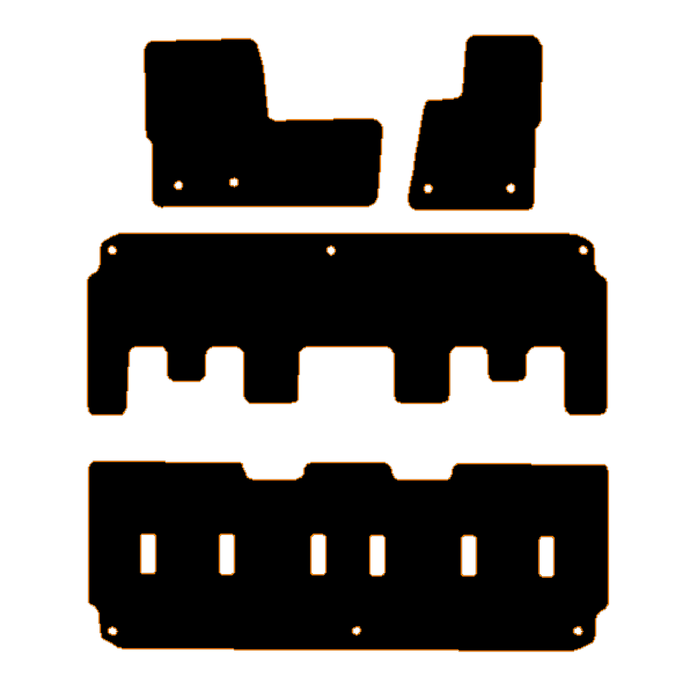 Ford Tourneo Custom 2019 to 2023 Automatic SWB L1 (pass clips 17.2cm) Minibus 2019-2023 Van Mats Car Mats