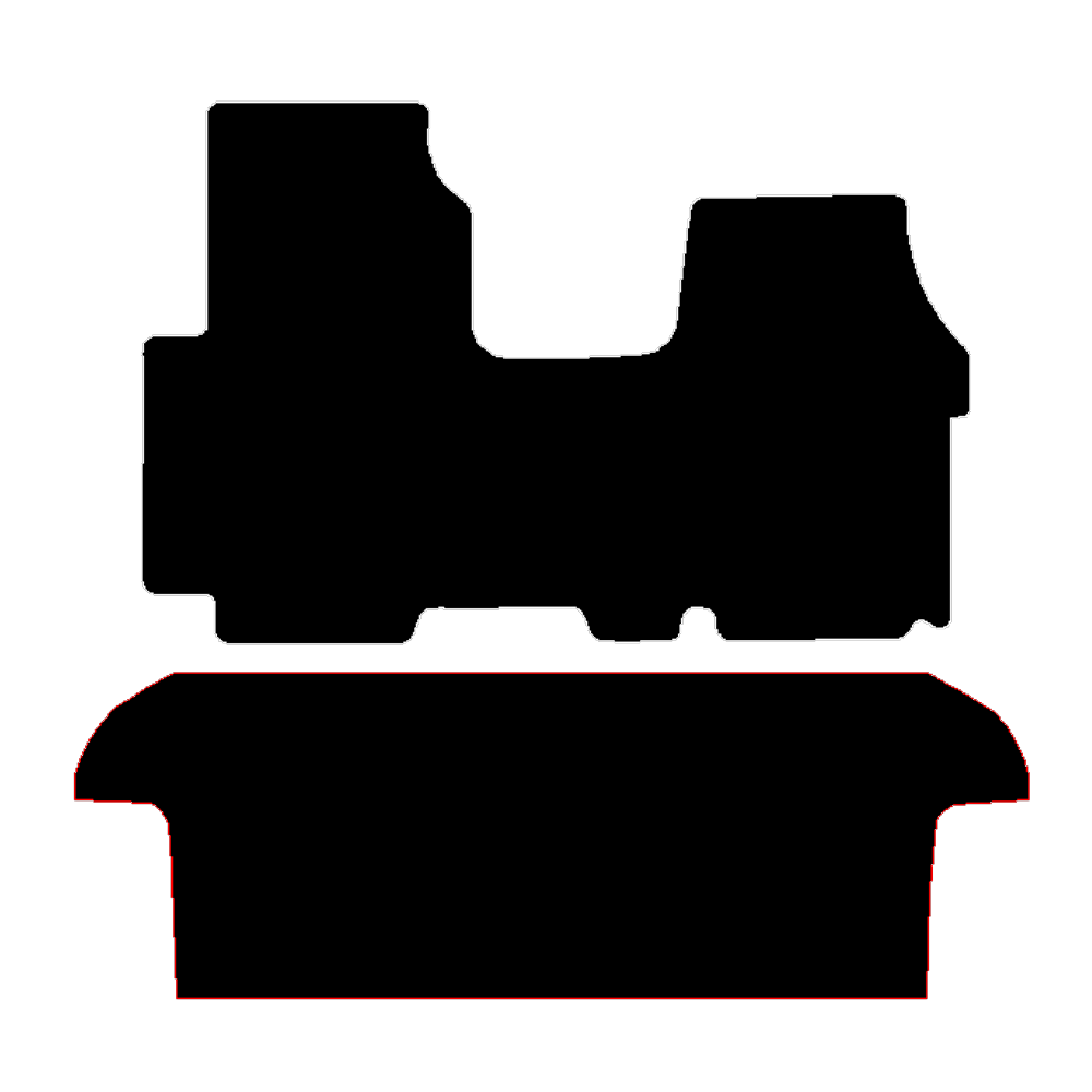 Vauxhall Vivaro 2001 to 2014 1 piece front and 1 piece rear for bench seat Car Mats