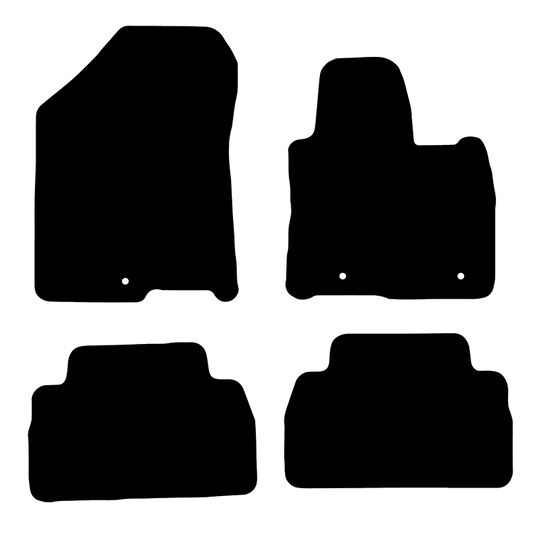 Hyundai Santa Fe 2018 to Current Driver clip spacing 30cm apart Car Mats