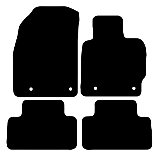 Mazda CX-7 2007 to 2011 No clips in rears Car Mats