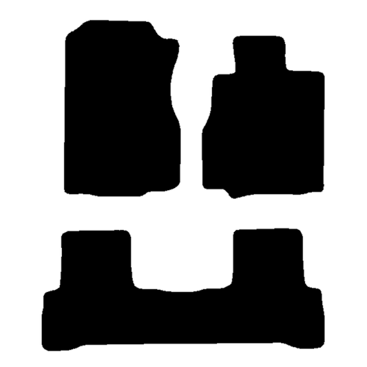 Honda CR-V 2006 to 2012 3 pc set with no clips Car Mats