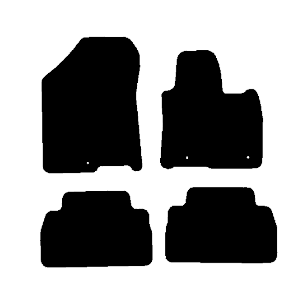 Hyundai Santa Fe 2018 to 2024 Driver clip spacing 31.5cm apart Car Mats