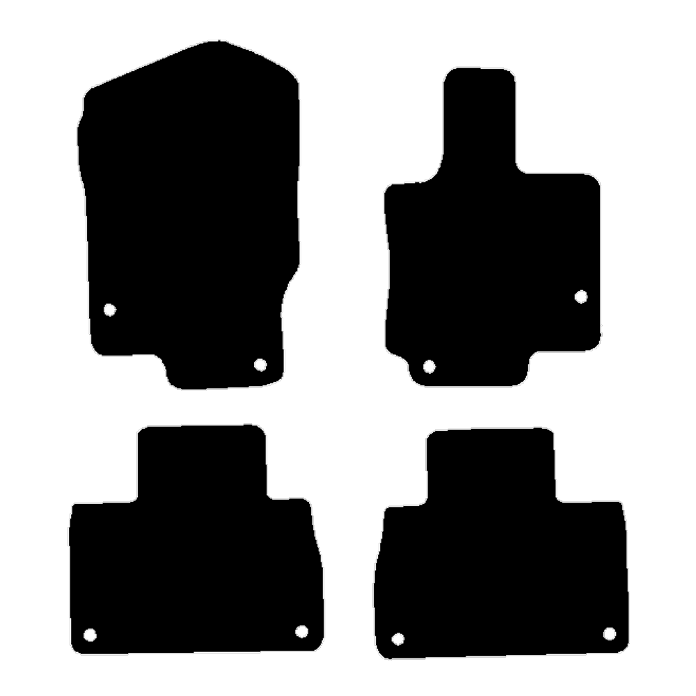 Mercedes GLE 2019 to Current W167 SUV 353mm Drivers clip spacing Car Mats