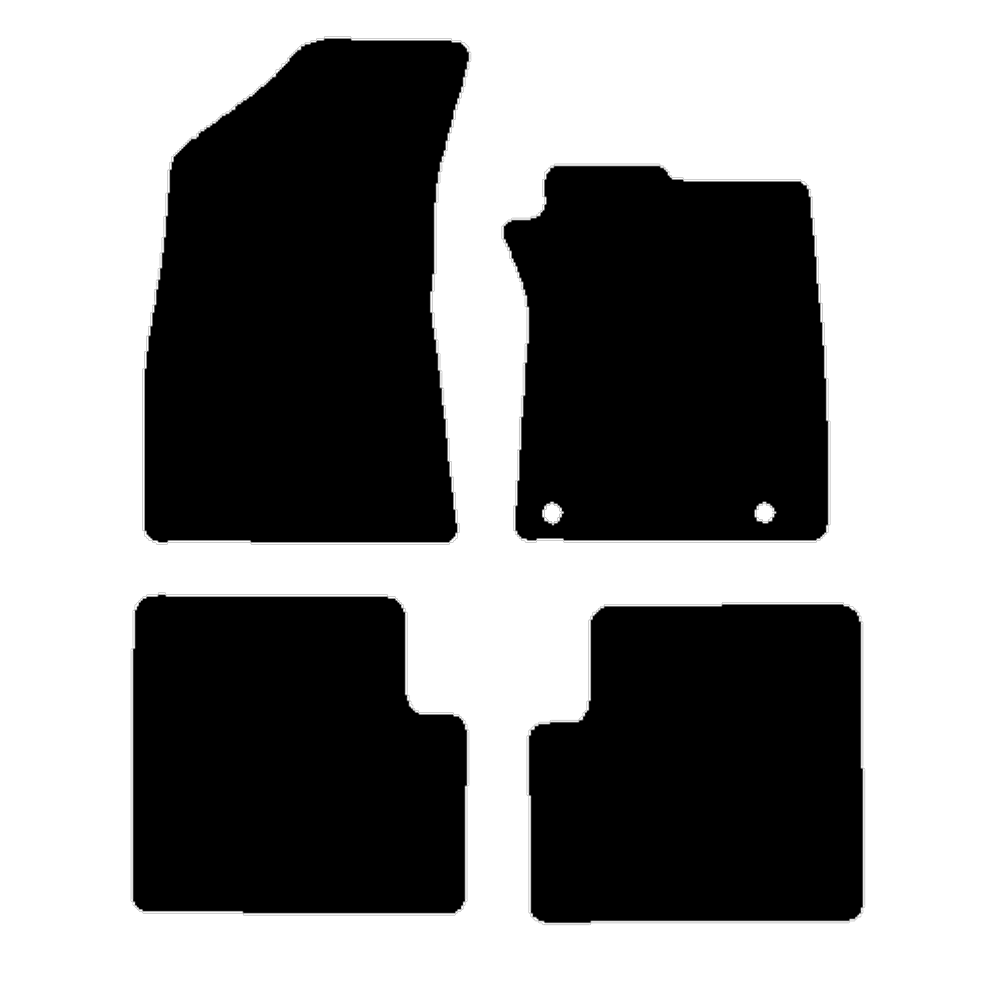MG ZS 2024 to Current No clips in passenger 30cm driver clip spacing Car Mats