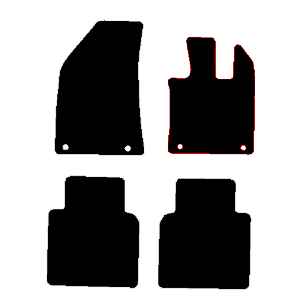 MG MG HS 2024 to Current Auto with a 2 piece rear Car Mats