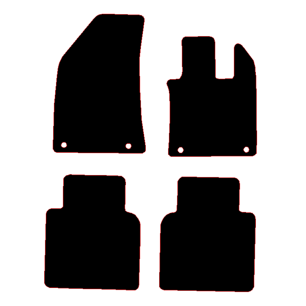 MG MG HS 2024 to Current Manual with a 2 piece rear Car Mats