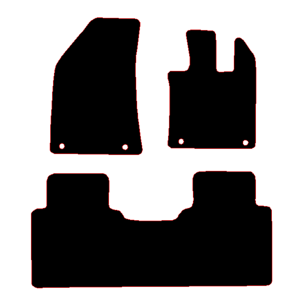 MG MG HS 2024 to Current Auto with a 1 piece rear Car Mats