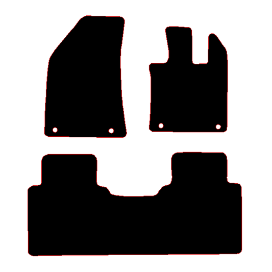 MG HS 2024 to Current Auto 1 piece rear Car Mats