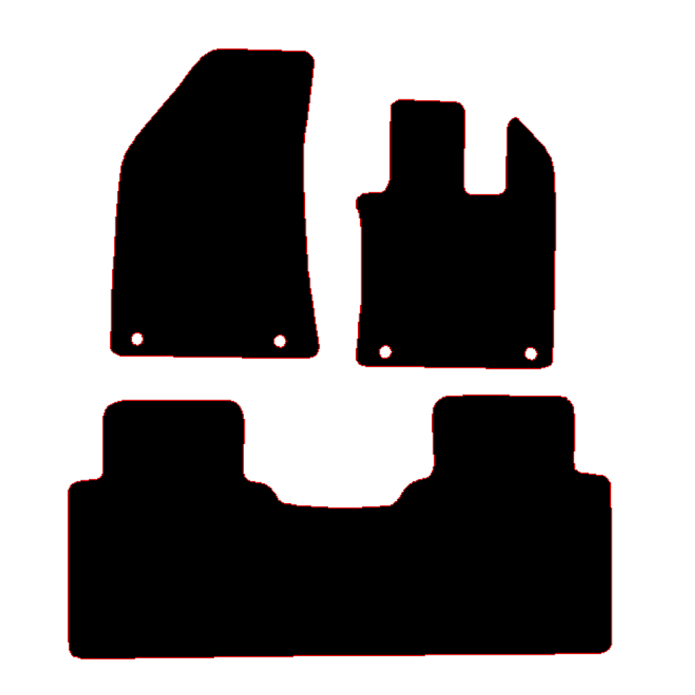 MG MG HS 2024 to Current Manual with a 1 piece rear Car Mats