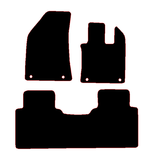 MG HS 2024 to Current Manual 1 piece rear Car Mats