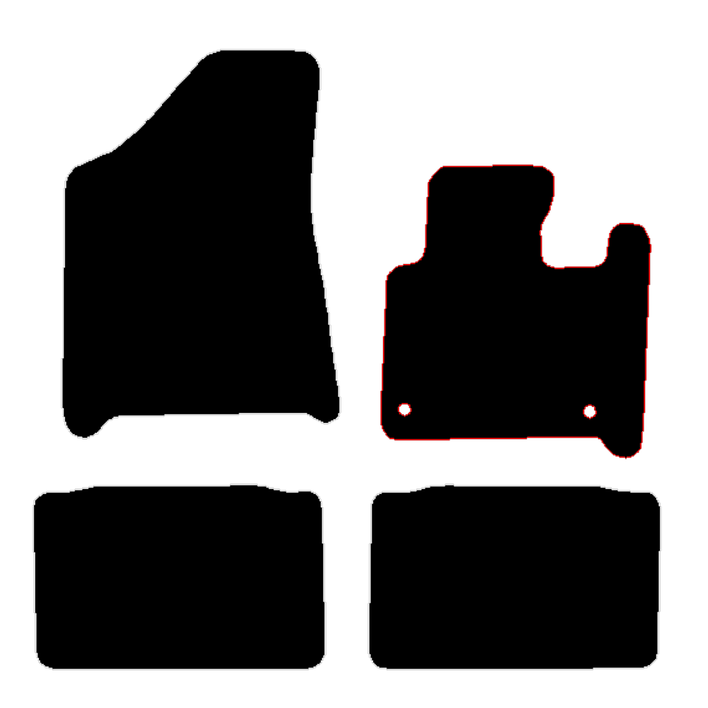 Hyundai Santa Fe 2024 to Current Hev 4 piece set Car Mats