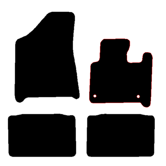 Hyundai Santa Fe 2024 to Current Hev 4 piece set Car Mats
