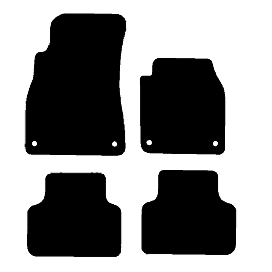 Audi Q7 2016 No clips in Rear Car Mats