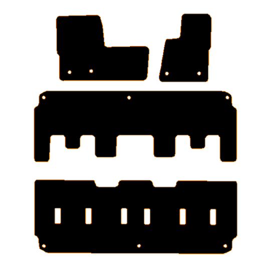 Ford Tourneo Custom 2019 to 2023 Automatic SWB L1 (pass clips 17.2cm) Minibus 2019-2023 Van Mats Car Mats