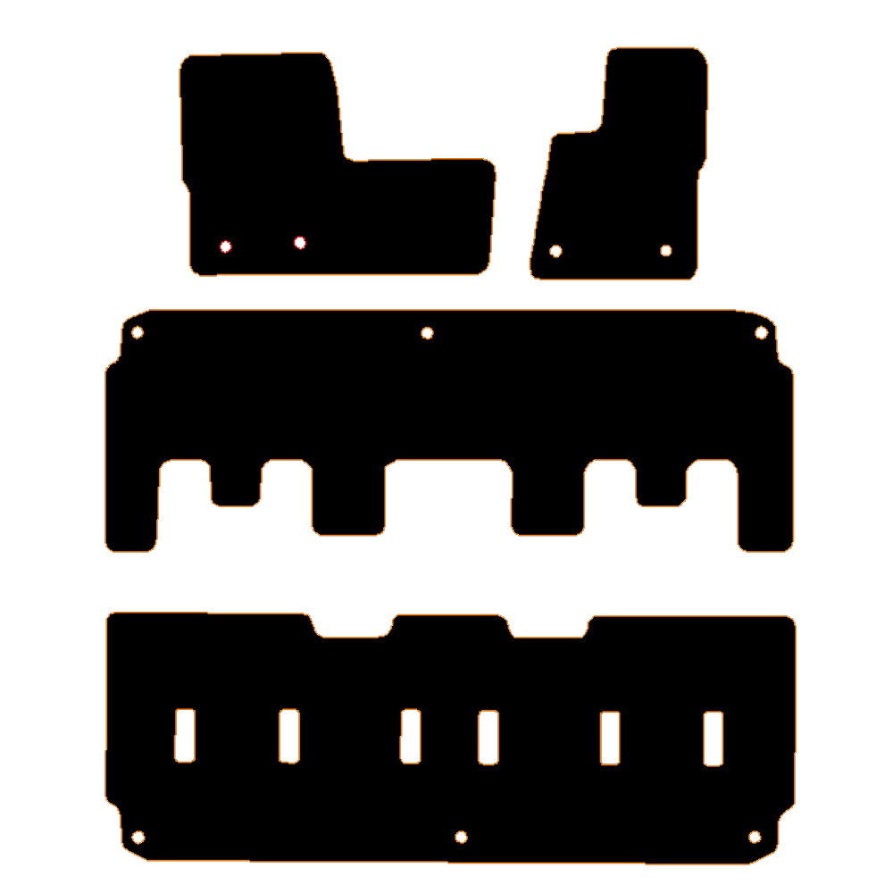 Ford Tourneo Custom 2019 to 2023 Automatic SWB L1 (pass clips 17.5cm) Minibus Van Mats Car Mats