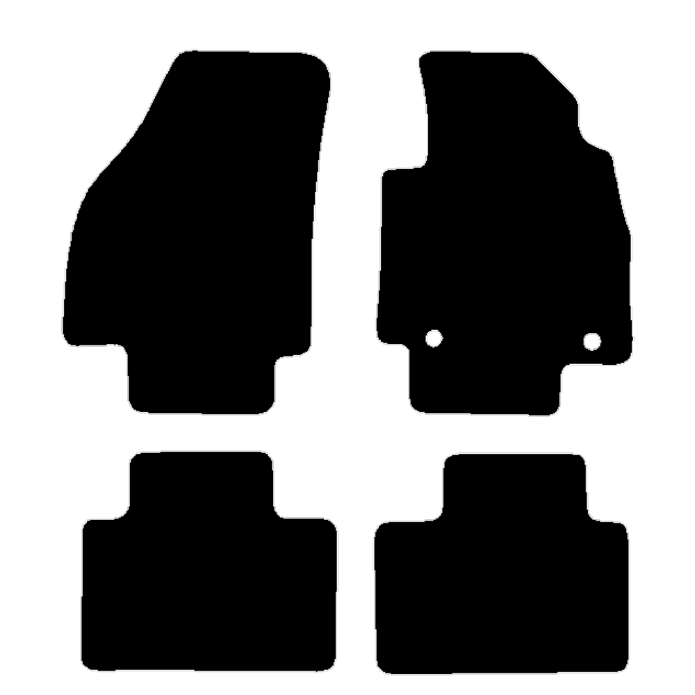 MG ZS 2025 to Current 310mm driver clip spacing with no clips in Passenger mat Car Mats