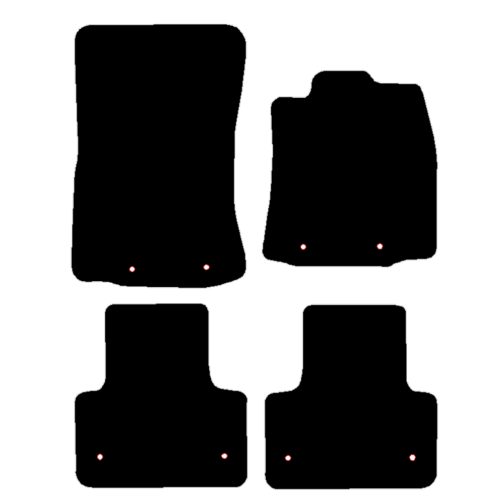 Jaguar XJ 2010 to 2019 Short wheel base clips also in rear Car Mats