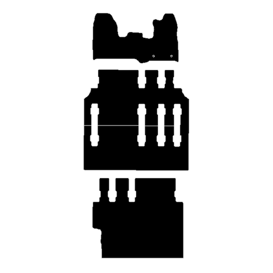 Ford Transit Custom 2013 to 2015 Minibus LWB full inc rear with cut outs for seat runners Car Mats