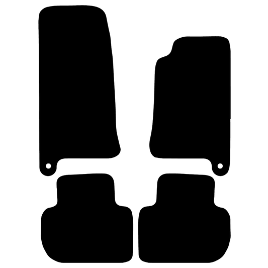 Jaguar XJ 1994 to 2003 X300 X308 SWB 2 Mat ClipsCar Mats Car Mats