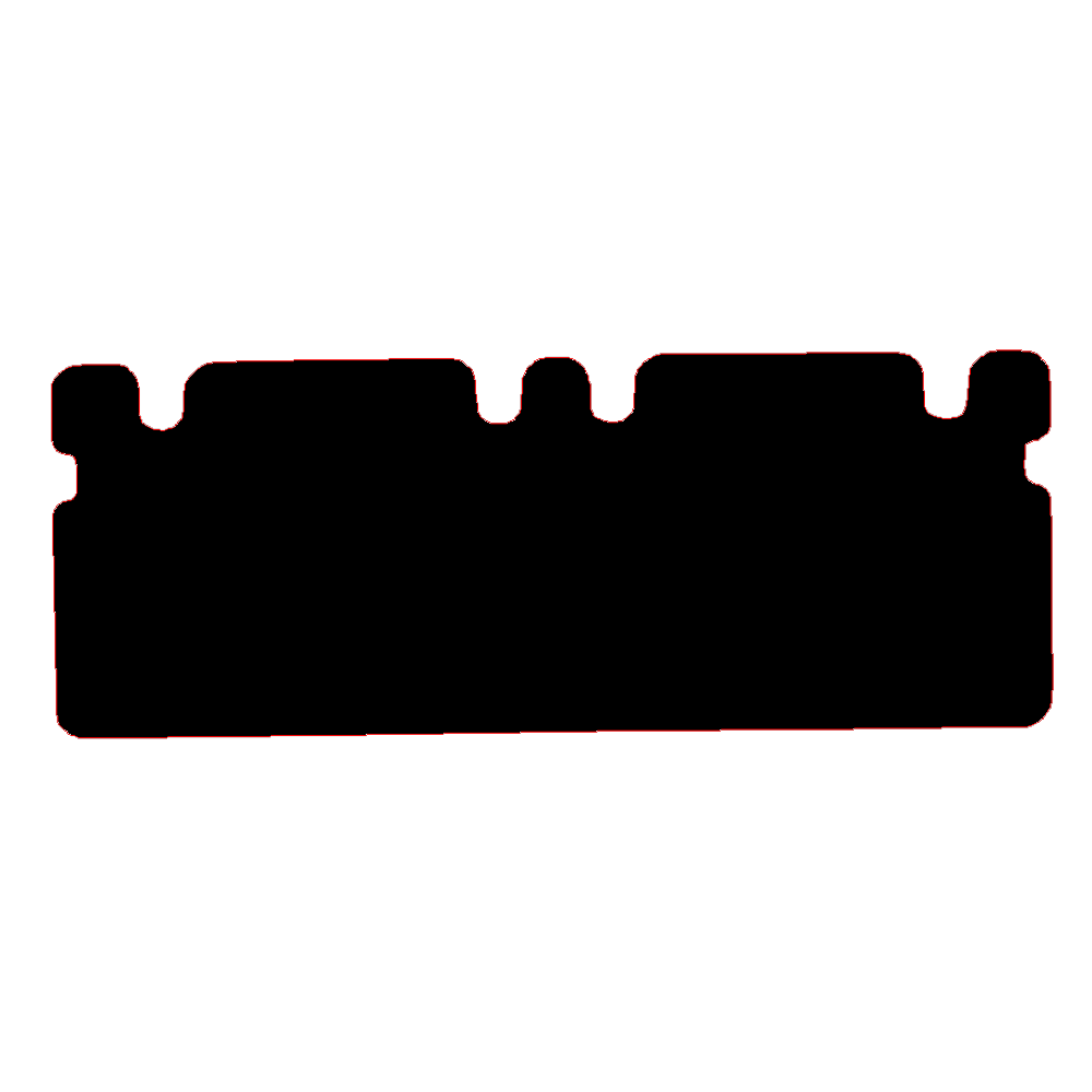 Ford Tourneo 2016 to 2018 Boot mat when 7 seats 