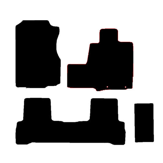 Honda CR-V 2006 to 2012 3 piece set automatic version 2 fixing holes in drivers mat Car Mats