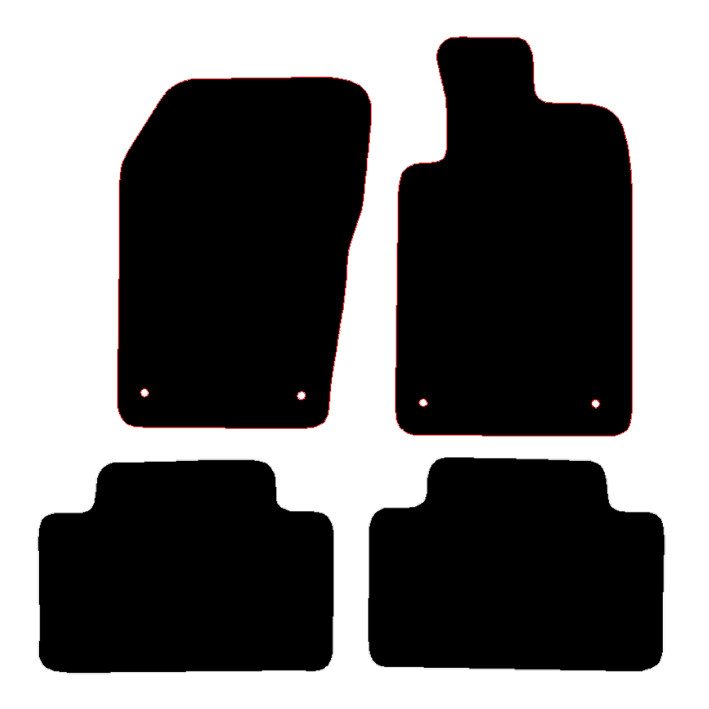 Jeep Grand Cherokee 2013 to 2022 Alternative 28.5 clip spacing on passenger metal eyelet clips Car Mats