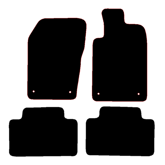 Jeep Grand Cherokee 2013 to 2022 Alternative 28.5 clip spacing on passenger metal eyelet clips Car Mats