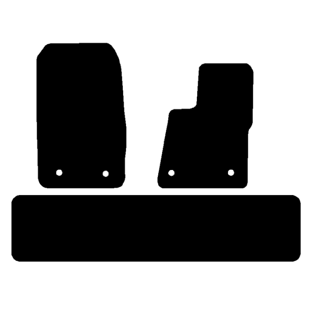 Ford Transit Custom 2018 to 2023 Crew Cab Automatic Van, without centre piece for bump Car Mats