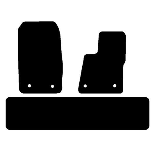 Ford Transit Custom 2018 to 2023 Crew Cab Automatic Van, without centre piece for bump Car Mats
