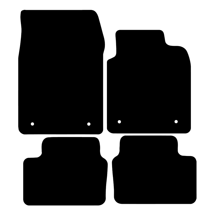 Vauxhall Vectra 2003-2008 2 clips in driver and 2 clips in passenger Car Mats