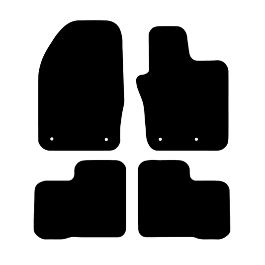 Fiat 500X 2015 to 2020 Clips in driver and passenger Car Mats